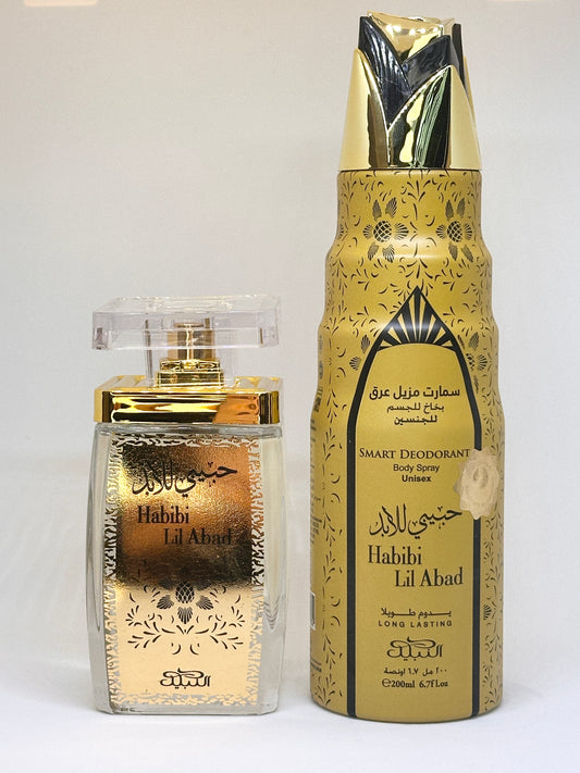 🎁 Gift Set Habibi Lil Abad – Nabeel (Déodorant + Eau de Parfum) :